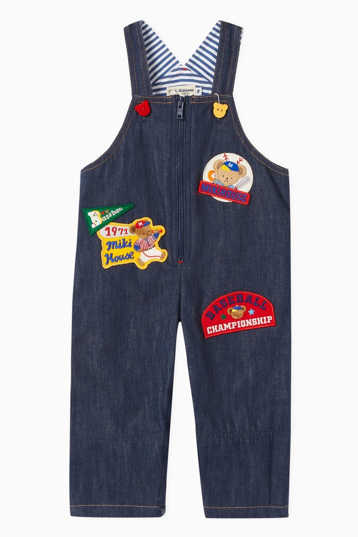 

Bear Overalls in Cotton, Blue