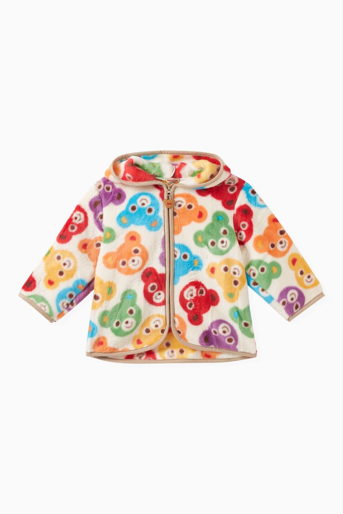 

Bear Print Coat, White