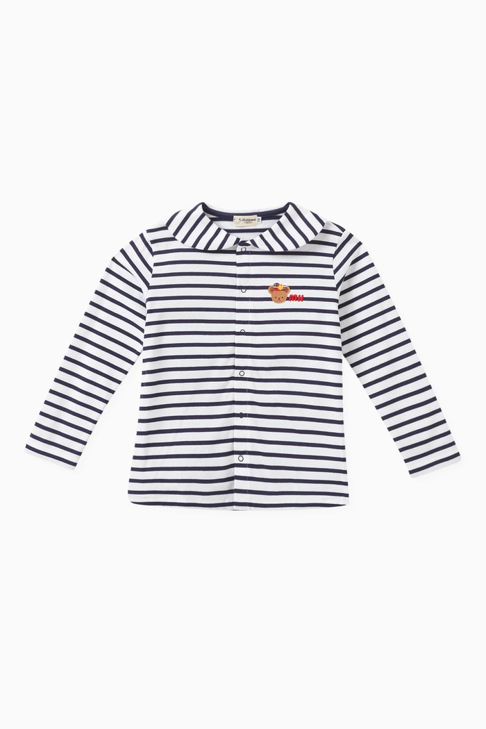 

Sailor Logo Blouse in Cotton, Multicolour