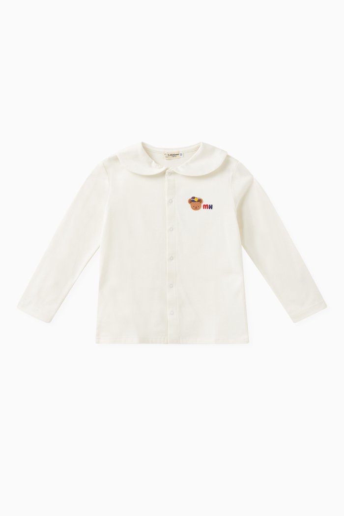 

Sailor Logo Blouse in Cotton, White