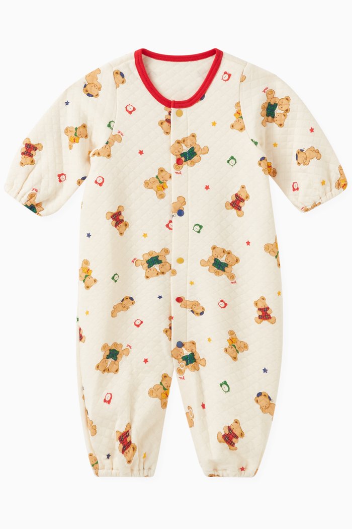 

Two-Way-All Sleepsuit in Cotton, White