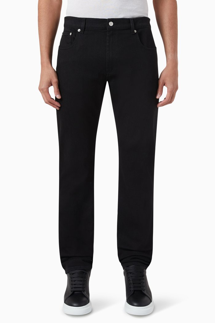 

Logo-patch Jeans in Denim, Black