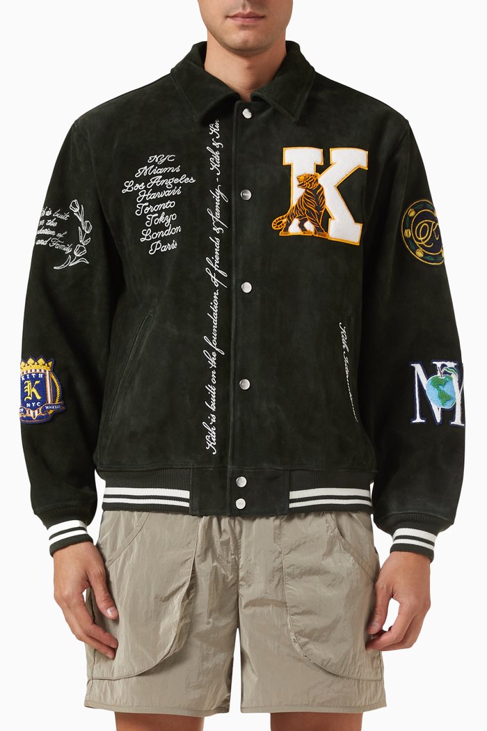 

Coaches Jacket in Suede, Green