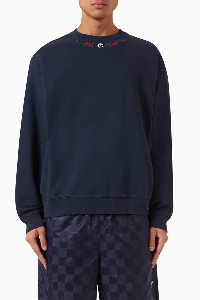

Rose Nelson Sweatshirt in Cotton-fleece, Blue