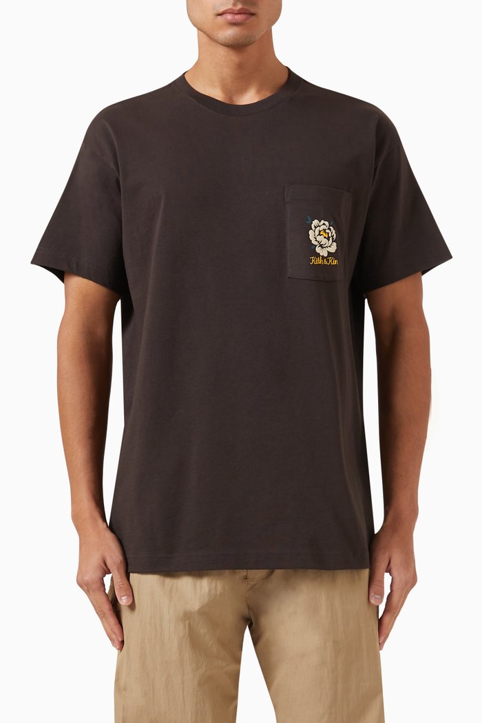 

Peony Pocket T-shirt in Cotton-jersey, Grey