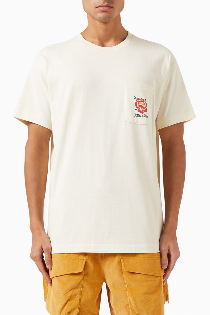

Peony Pocket T-shirt in Cotton-jersey, Neutral