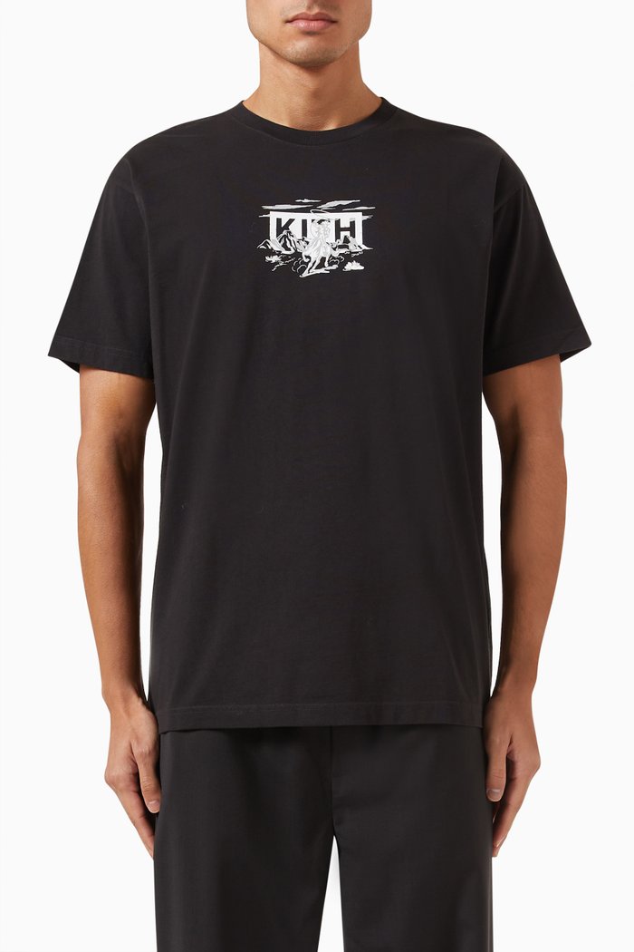 

Cowboy Box Logo T-shirt in Cotton-jersey, Black