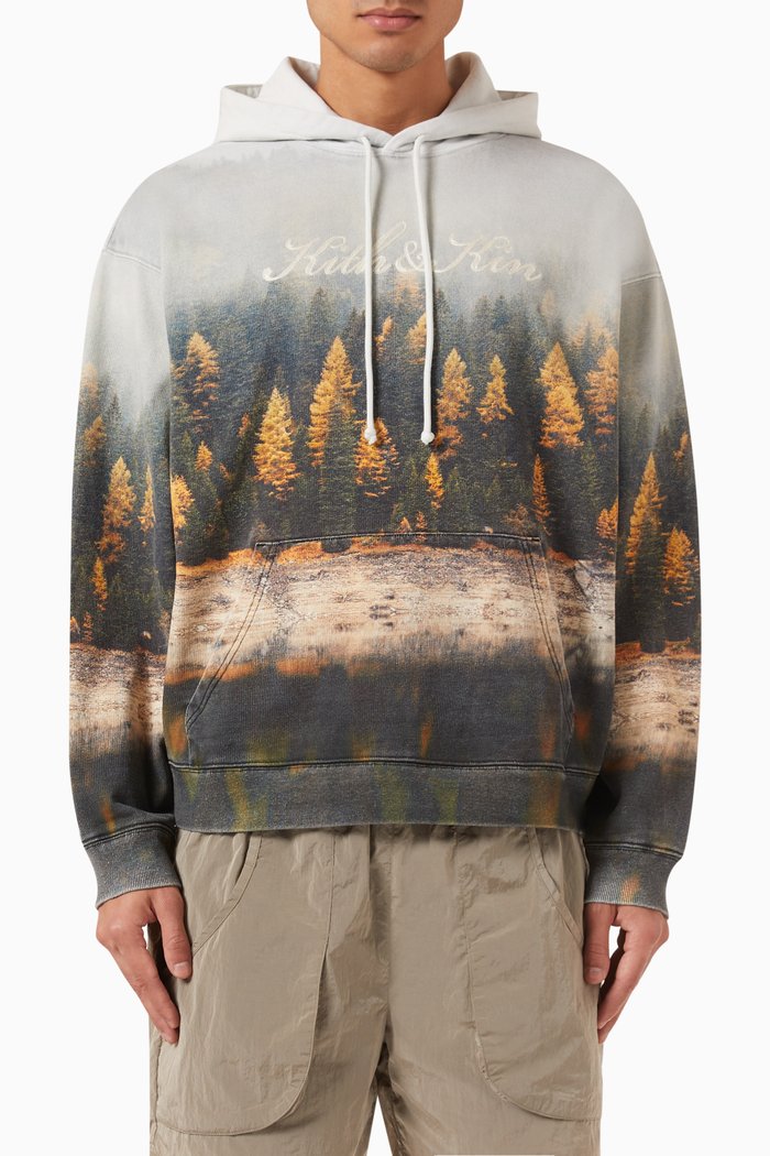 

Woodland Nelson Hoodie in Cotton-fleece, Grey