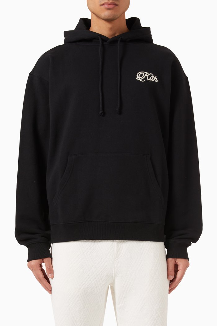 

Just Us Hoodie in Cotton-fleece, Black
