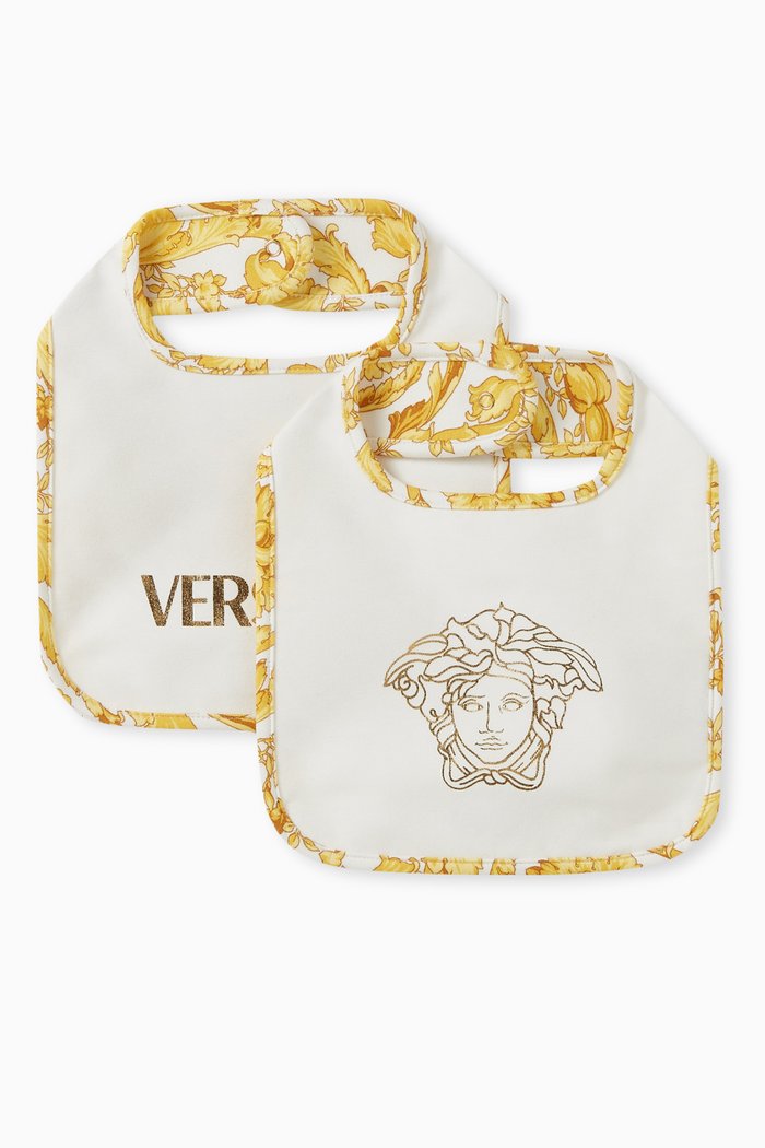 

Barocco Baby Bib Set in Cotton Jersey, Multicolour