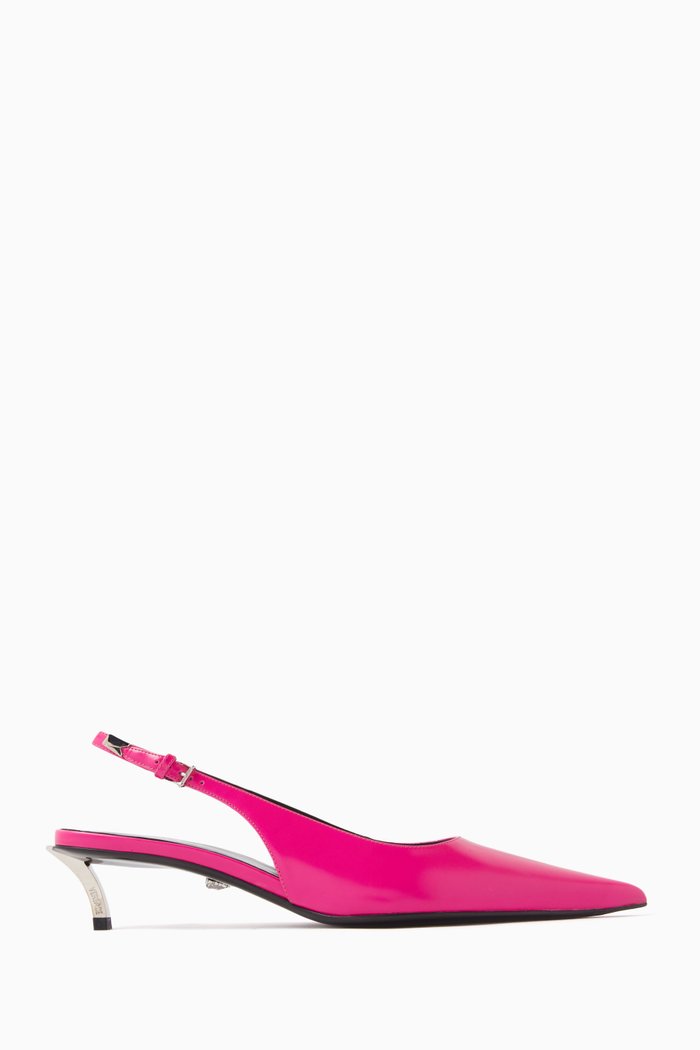 

Slingback 40 Pumps in Leather, Pink