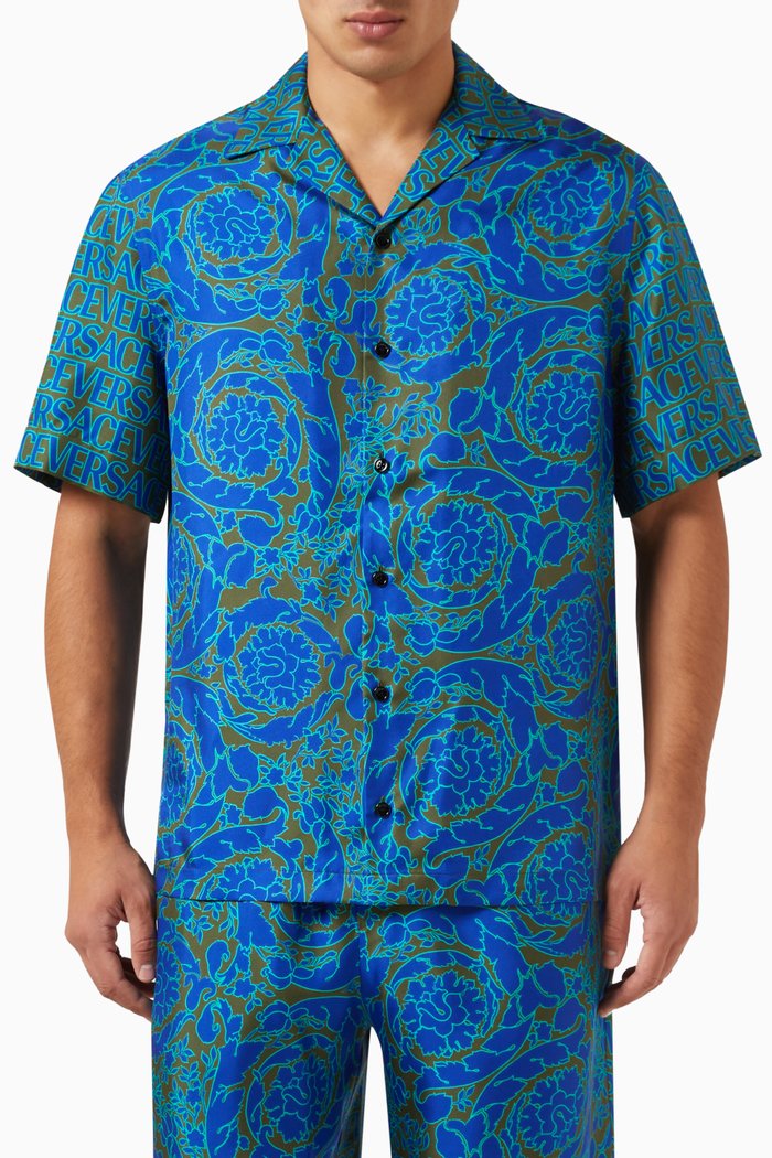 

Printed Shirt in Silk, Multicolour