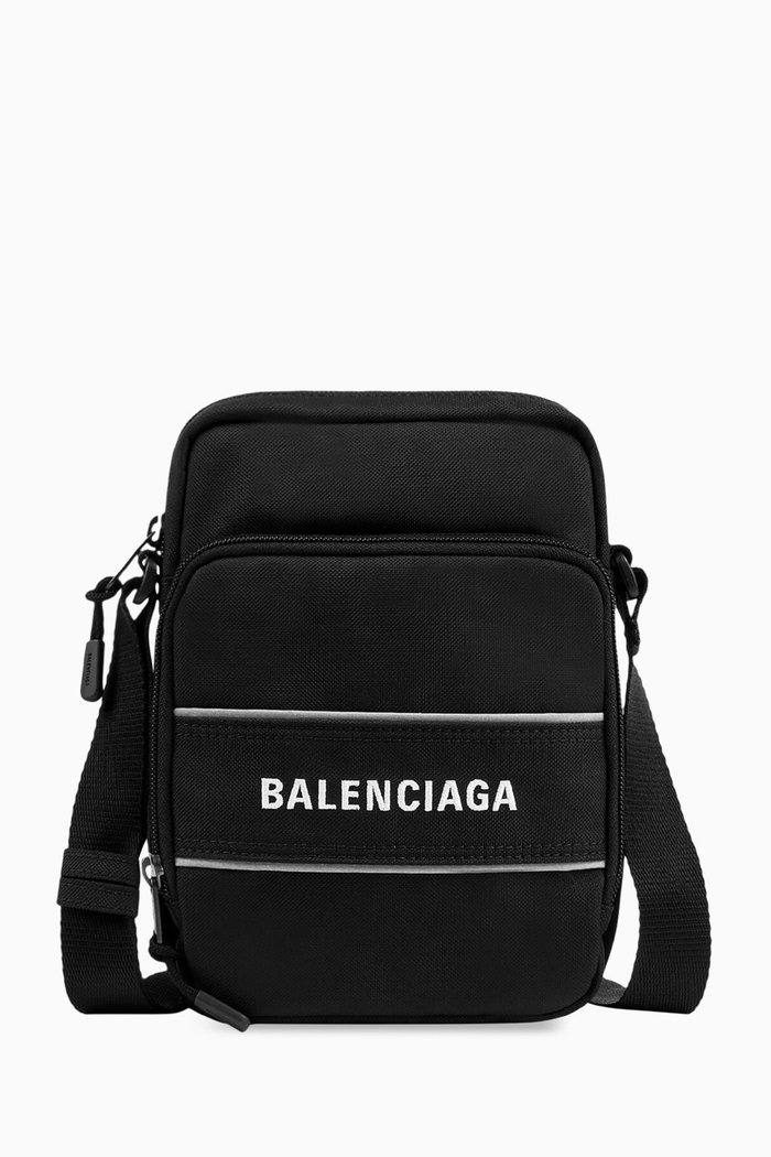 

Messenger Bag in Recycled Nylon, Black