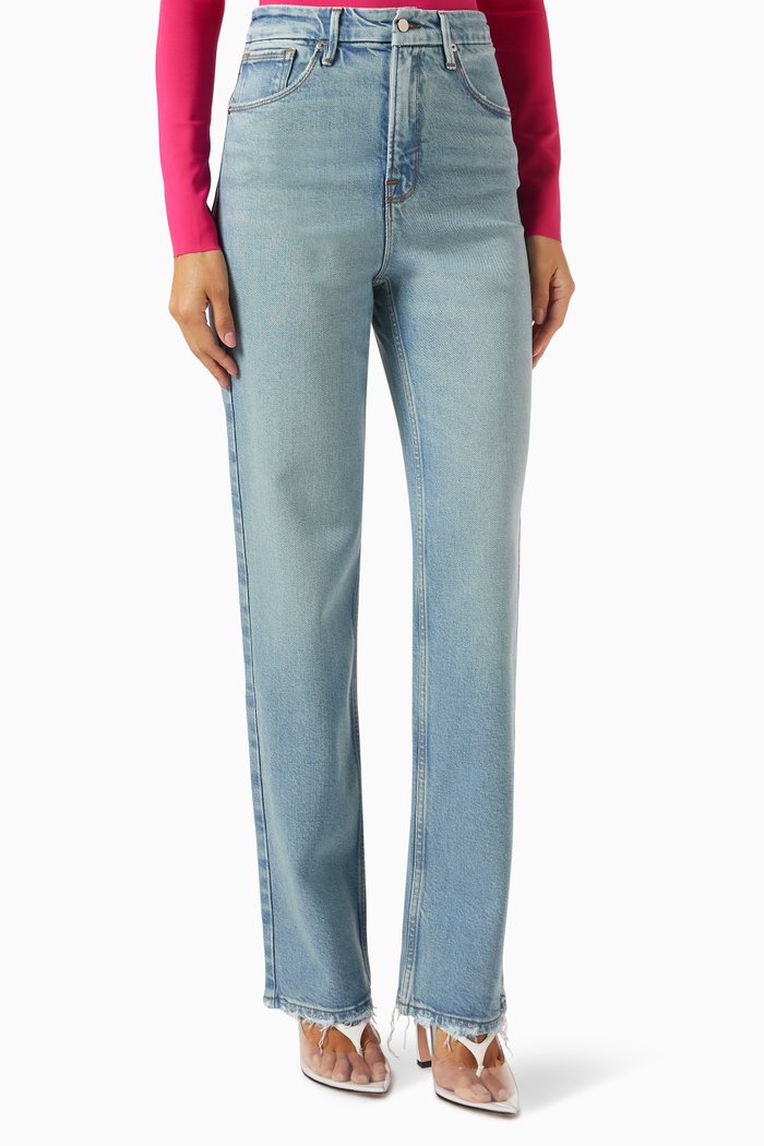 

Good Icon Straight-fit Jeans in SoftTech Silkie Denim, Blue
