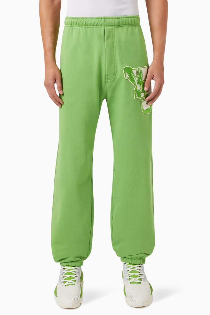 

Logo Sweatpants in Organic Cotton Terry, Green