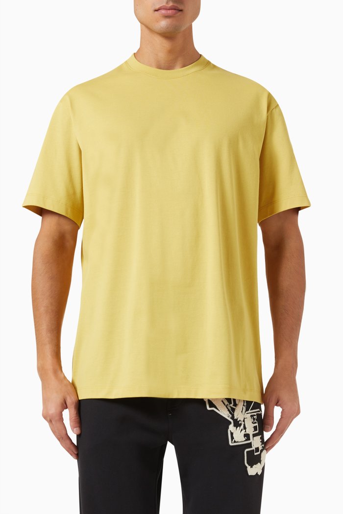 

Relaxed Logo T-shirt in Cotton Jersey, Yellow