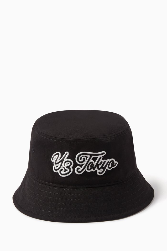 Y-3 Logo-embroidered Bucket Hat, Black