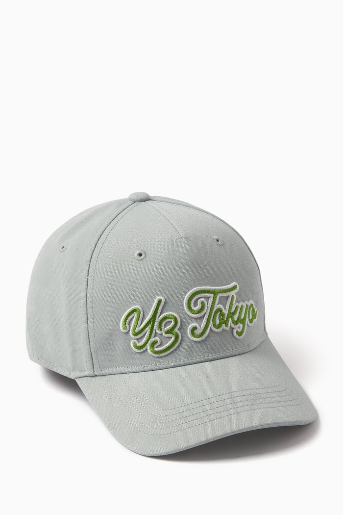 Y-3 Logo-embroidered Cap, Grey