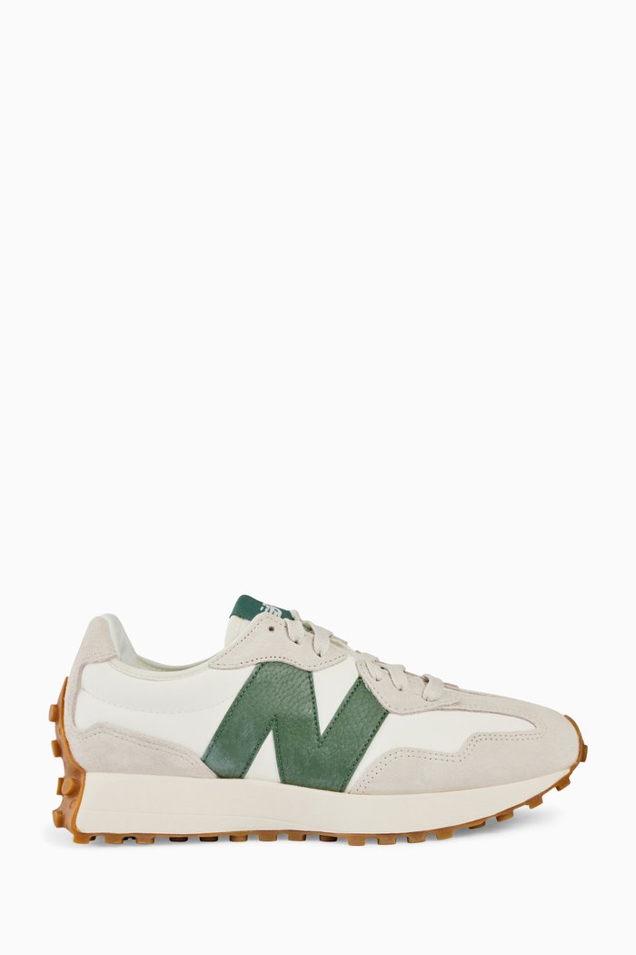 

327 Sneakers in Leather & Suede, Green