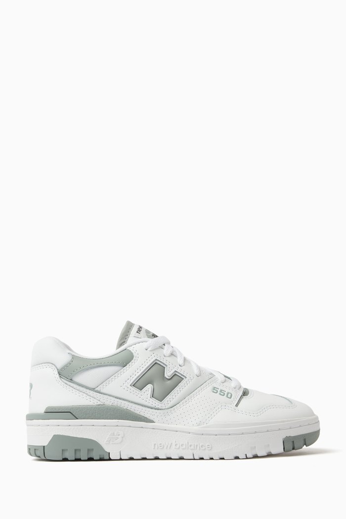 

BB550 Sneakers in Leather, Grey