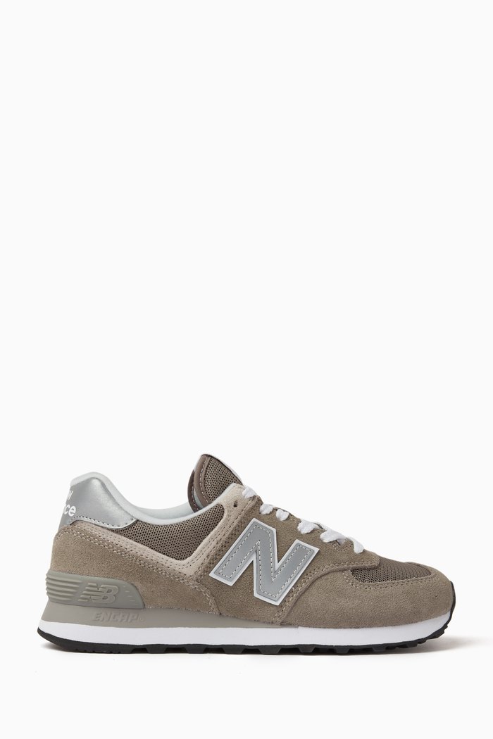 

574 Sneakers in Suede & Mesh, Grey
