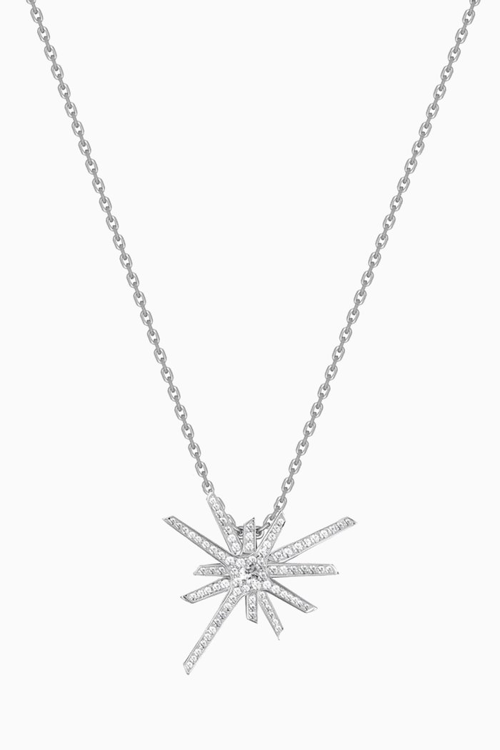 

Daw Diamond Necklace in 18kt White Gold, Silver