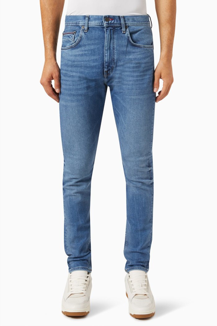 

Houston Tapered Whiskered Jeans in Denim, Blue