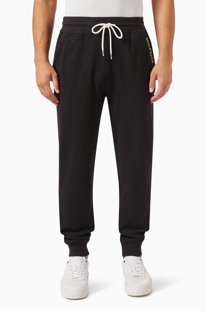 

Logo Monotype Sweatpants in Cotton-knit, Black