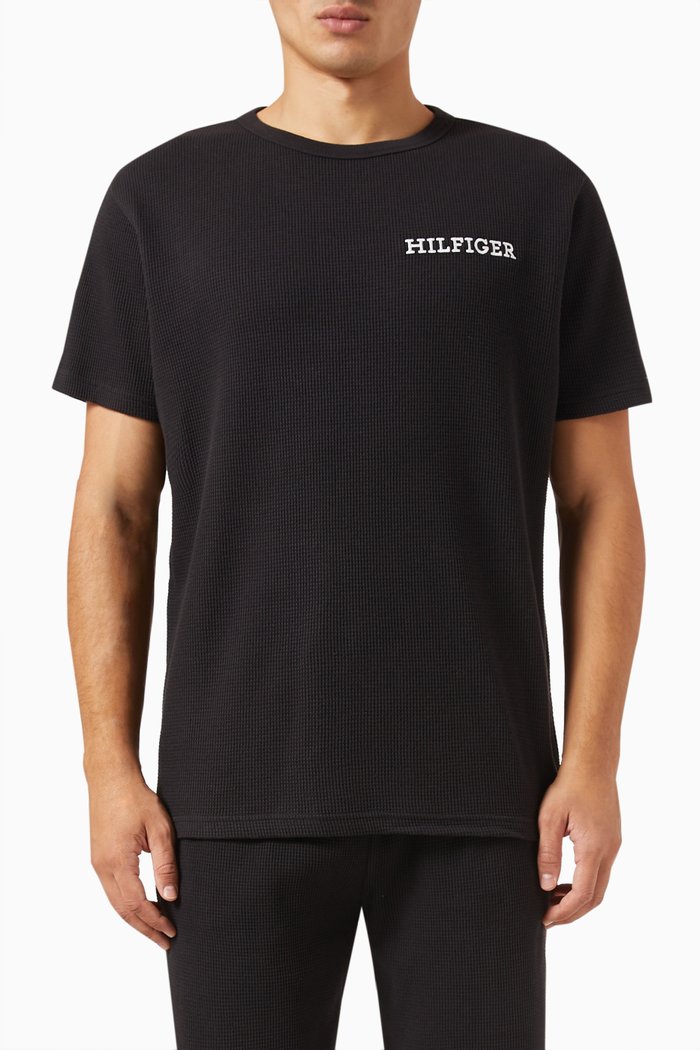 

Monotype Lounge T-shirt in Jersey, Black