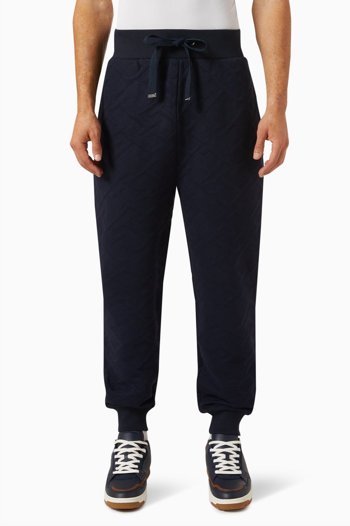 

TH Monogram Sweatpants in Cotton-blend Jersey, Blue
