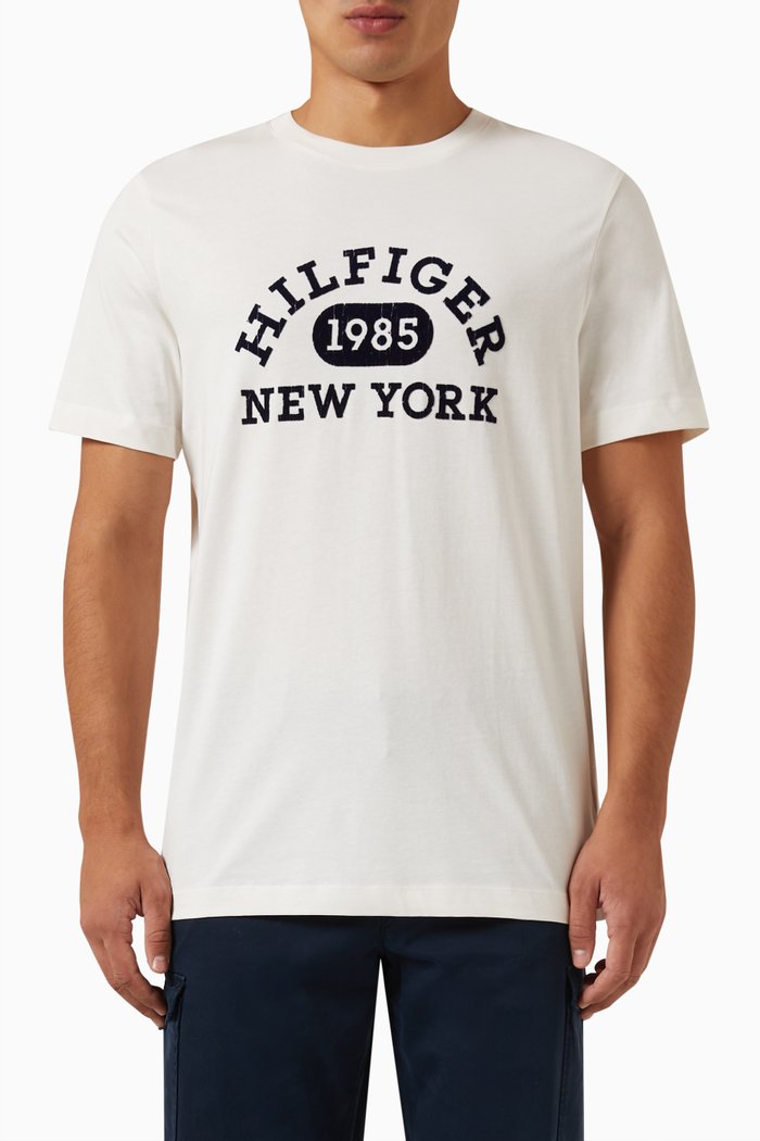 

Monotype College Logo T-shirt in Cotton-jersey, White
