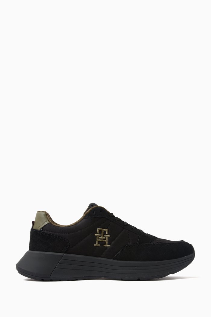 

TH Elevated Sneakers in Suede, Black