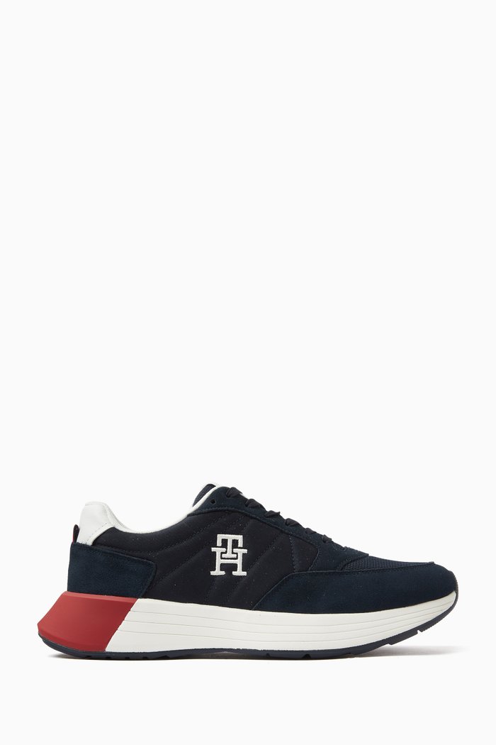 TH Elevated Sneakers in Suede, Blue