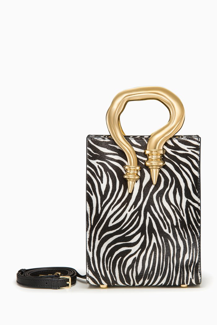 

Mini Shopper Bag in Calfhair, Multicolour