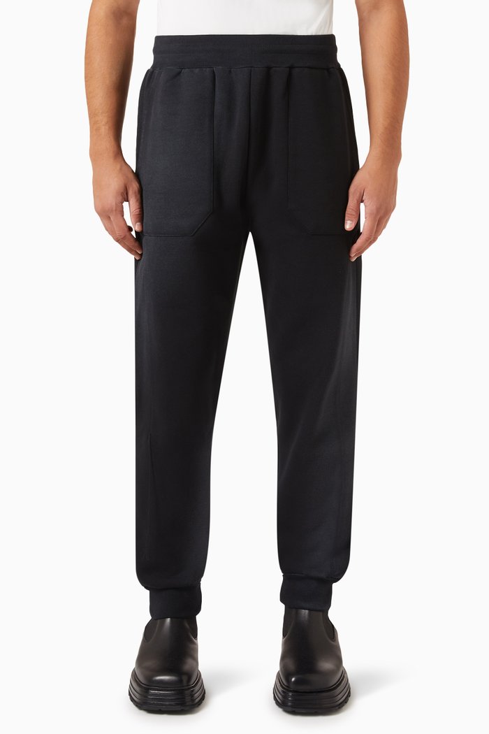 

Shiraga Joggers in Cotton Blend Jersey, Black