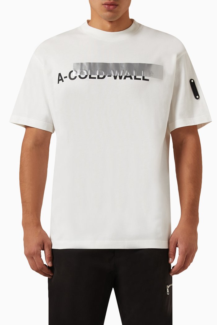 

Strata Logo T-shirt in Cotton, White