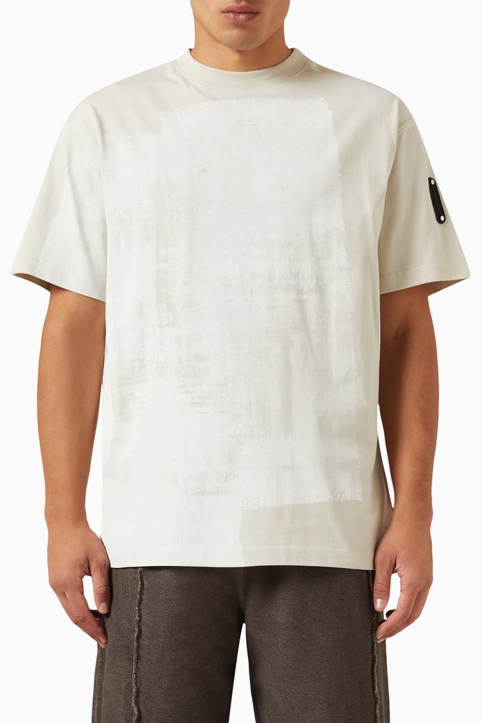 

Brushstroke T-shirt in Cotton Jersey, Neutral