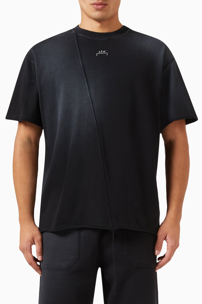 Shiraga T-shirt in Cotton, Black