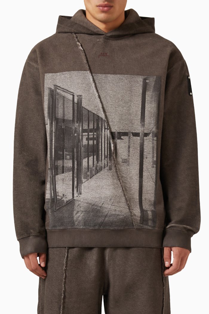 

Pavilion Hoodie in Cotton, Brown