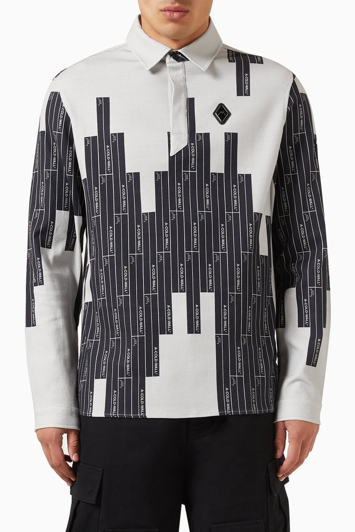 

Vector Monogram Polo in Cotton Stretch, Multicolour
