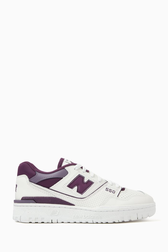 

550 Seasonal Day Dream Sneakers in Leather, Purple