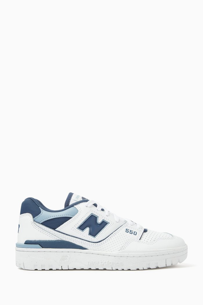 

550 Seasonal Day Dream Sneakers in Leather, Blue