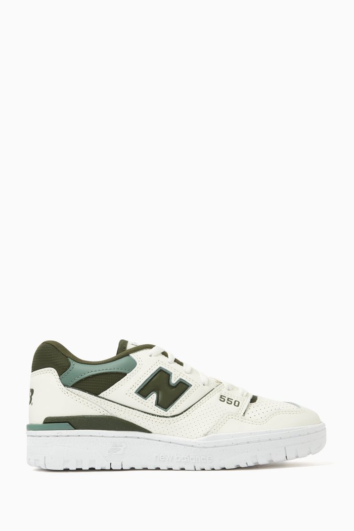 

550 Seasonal Day Dream Sneakers in Leather, Green