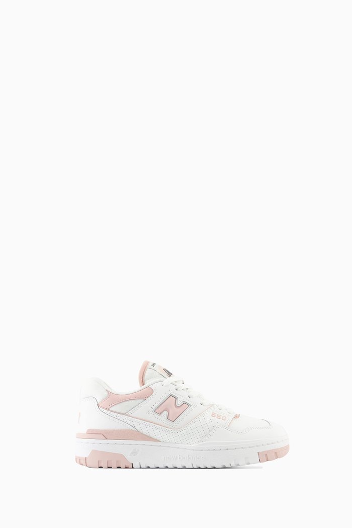 

550 Low-top Sneakers in Leather, Pink