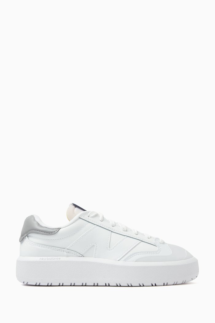 302 Sneakers in Leather, White