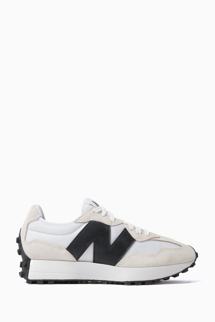 

327 Sneakers in Mesh & Suede, White