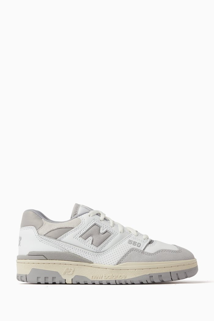 

BB550 Low-top Sneakers in Leather, White