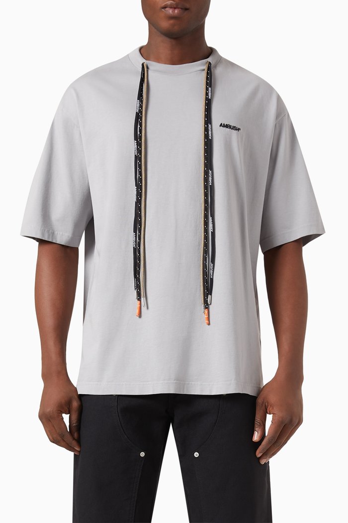

Multicord T-shirt in Cotton-jersey, Grey