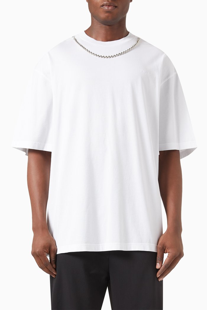 

Ball Chain T-shirt in Cotton-jersey, White