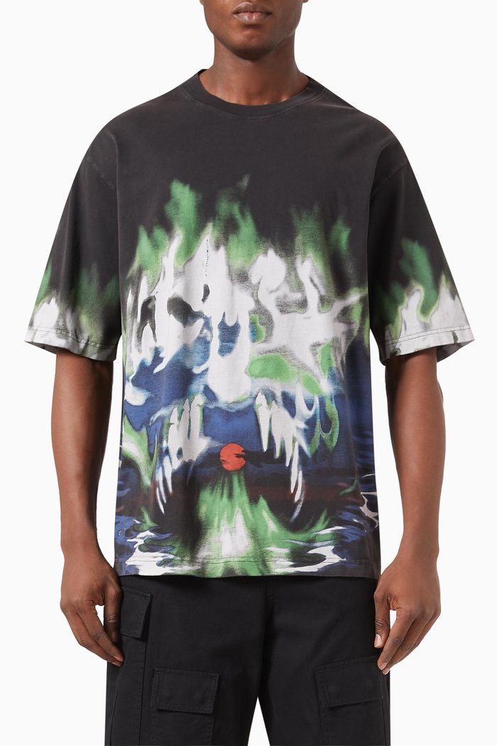 

Graphic Logo-print T-shirt in Cotton-jersey, Multicolour